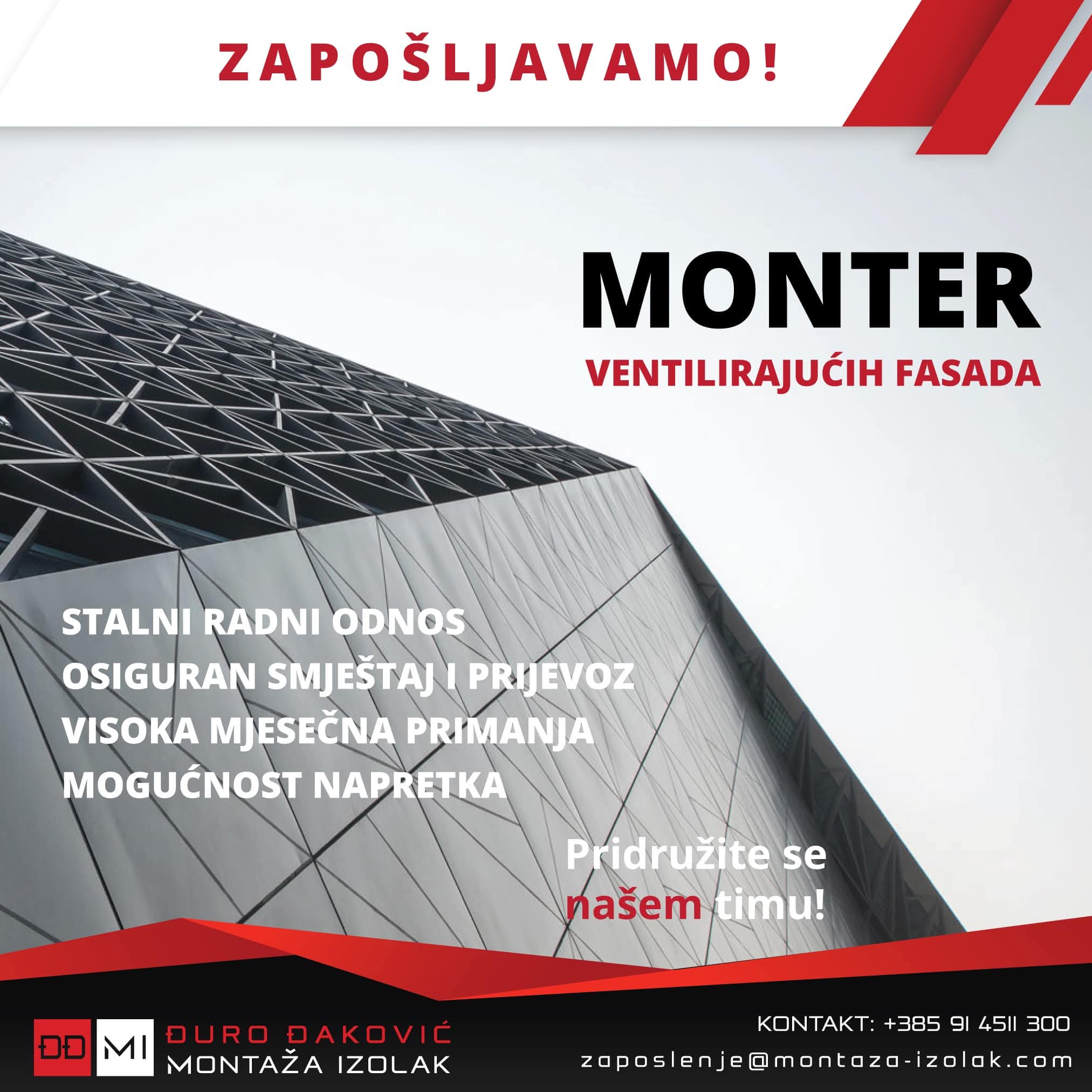 Monter ventiliranih fasada (m/ž)