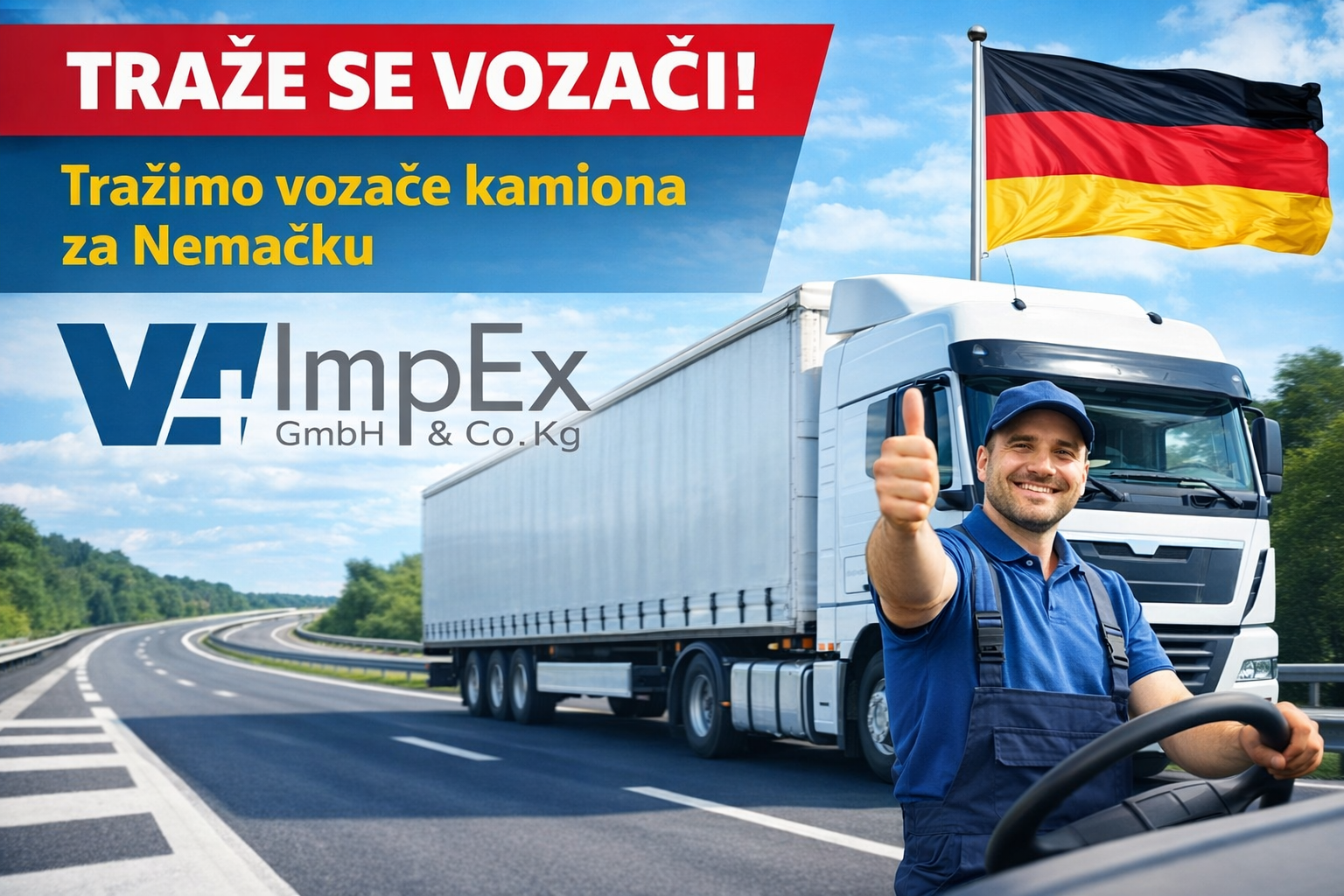 Vozač kamiona CE kategorije (m/ž)